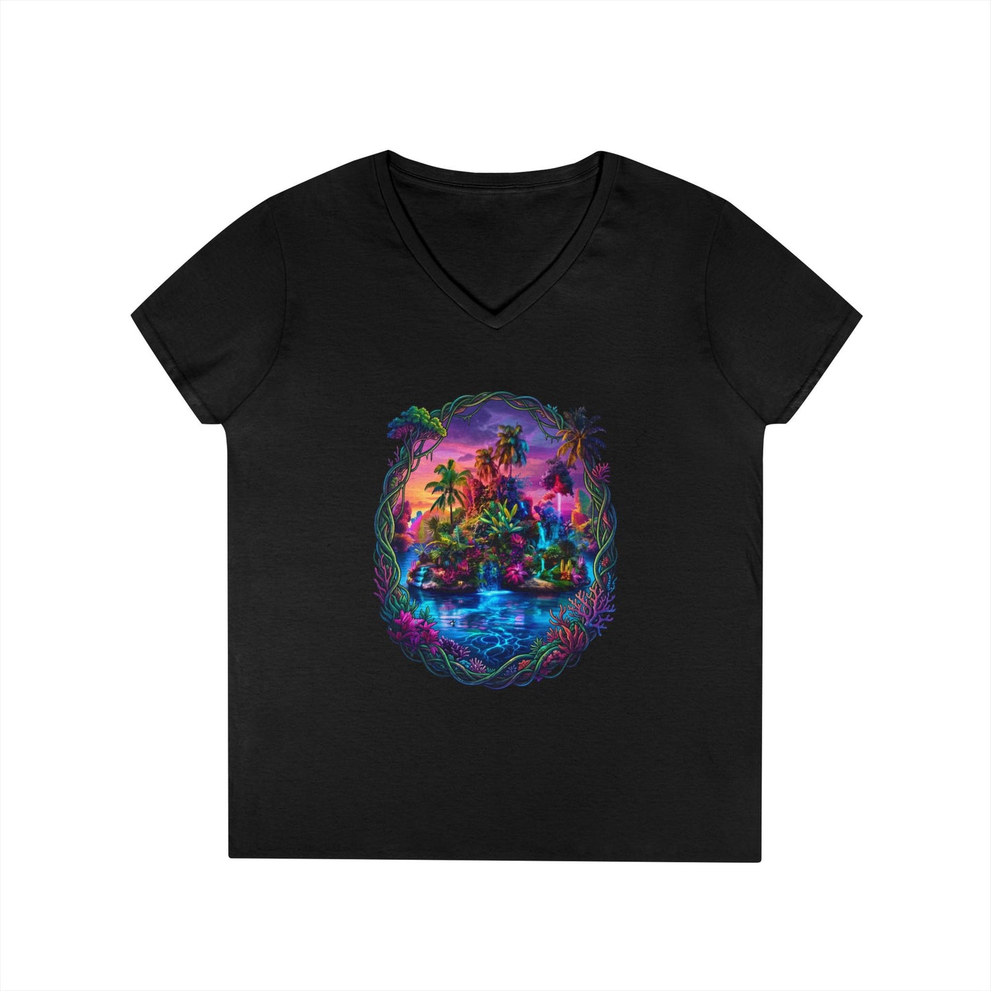 The Lightening Lake Women's V-Neck Tee