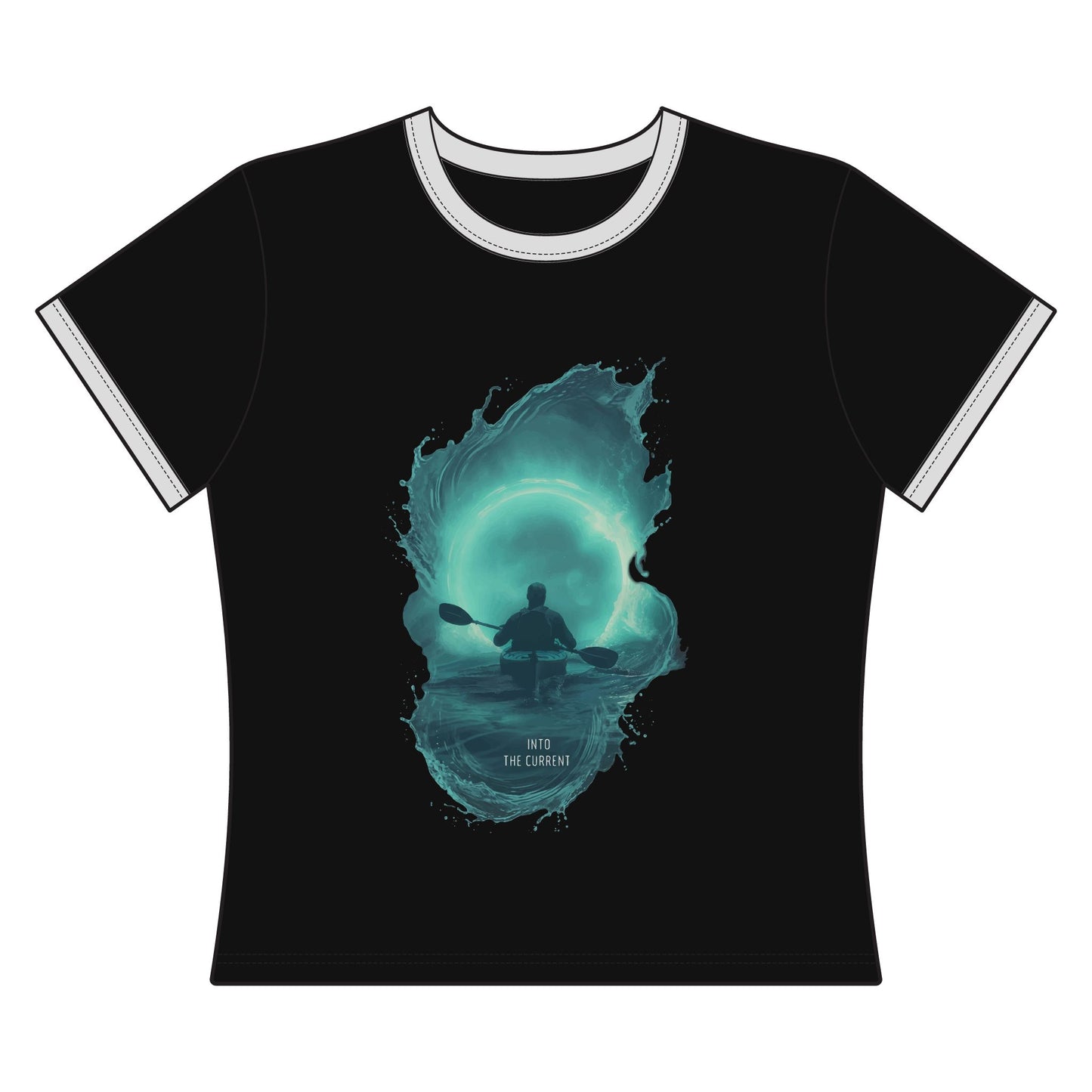 Into The Current Women's Ringer Tee