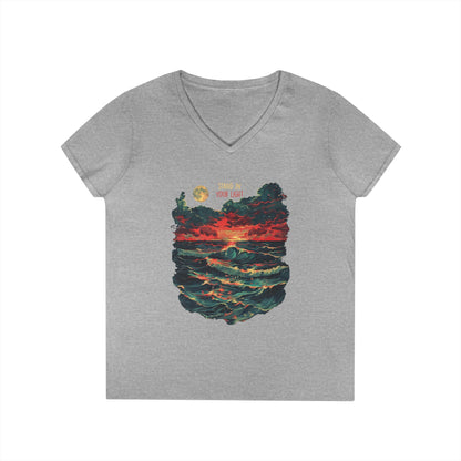 Stand In Your Light Women's V-Neck Tee