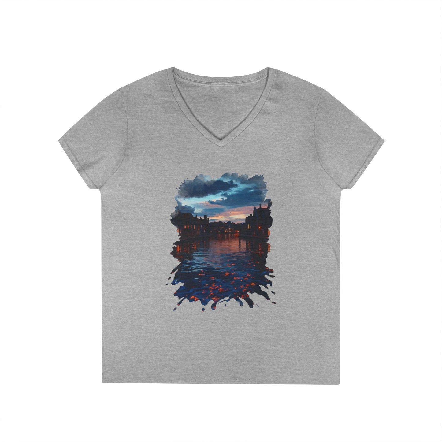 The Lightening Aura Women's V-Neck Tee