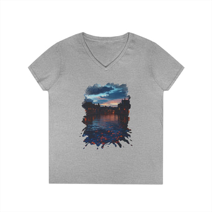 The Lightening Aura Women's V-Neck Tee