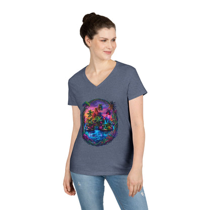 The Lightening Lake Women's V-Neck Tee