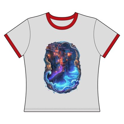 A Glowing Shore Women's Ringer Tee