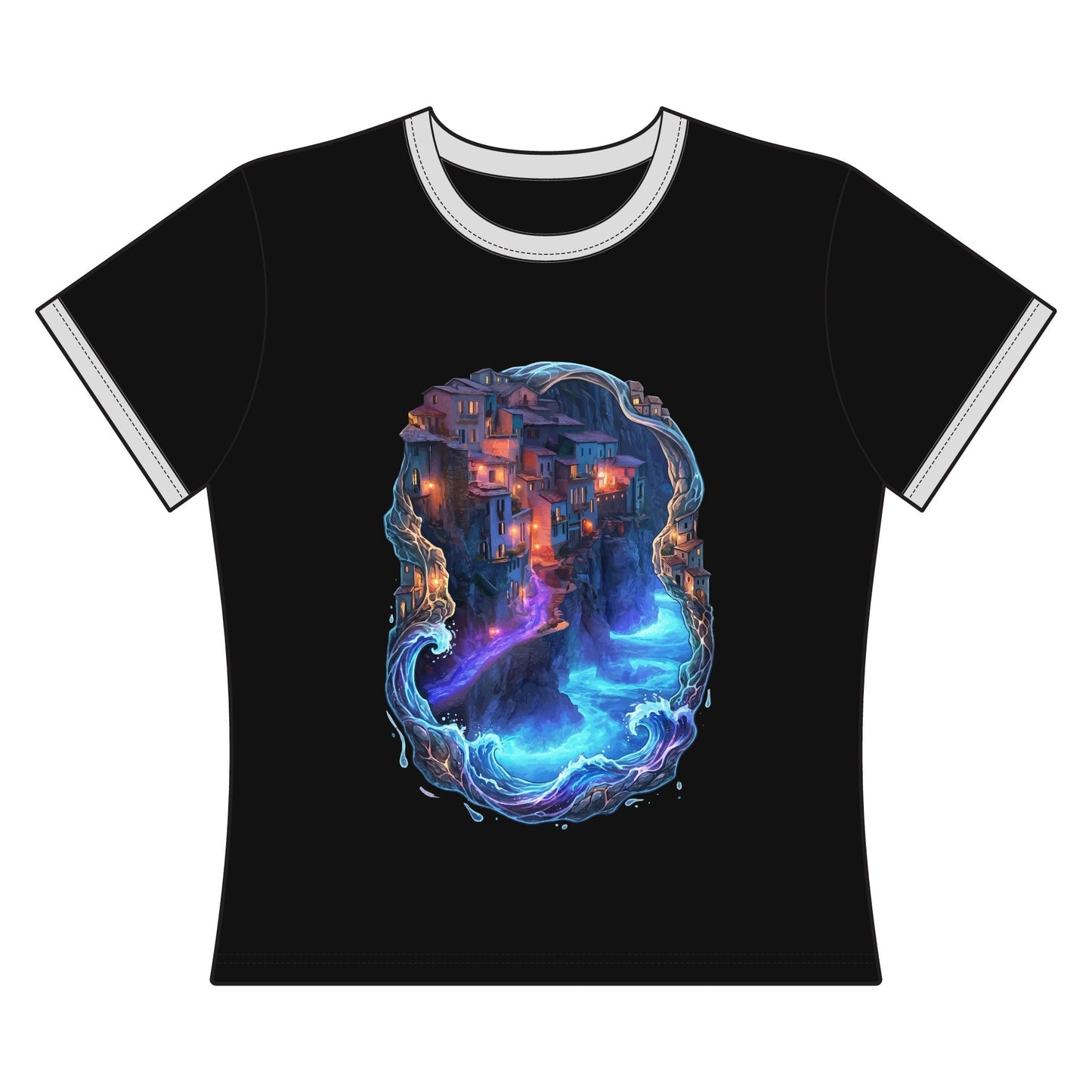 A Glowing Shore Women's Ringer Tee