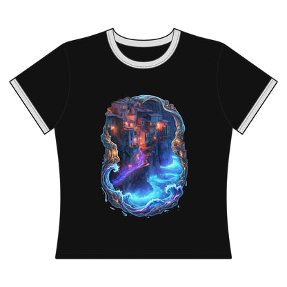 A Glowing Shore Women's Ringer Tee
