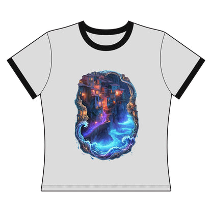 A Glowing Shore Women's Ringer Tee