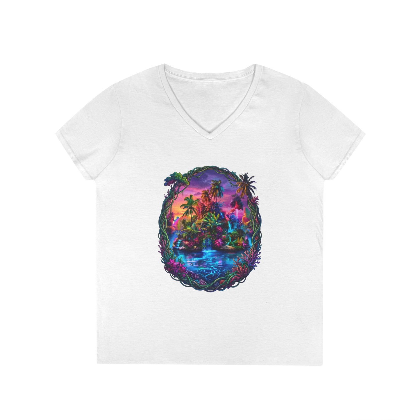 The Lightening Lake Women's V-Neck Tee