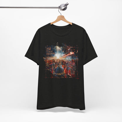250 Years of Freedom 1776-2026 Independence Day USA Unisex Tee