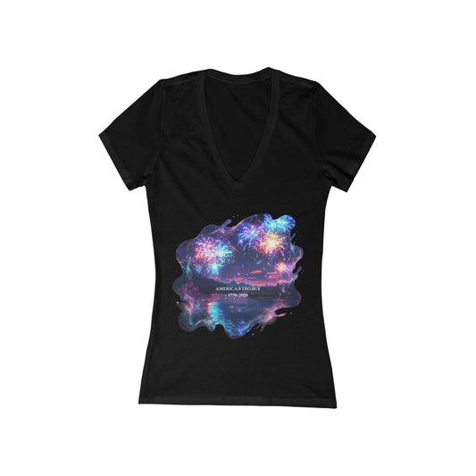 America's Legacy  Women's Deep V-neck Tee