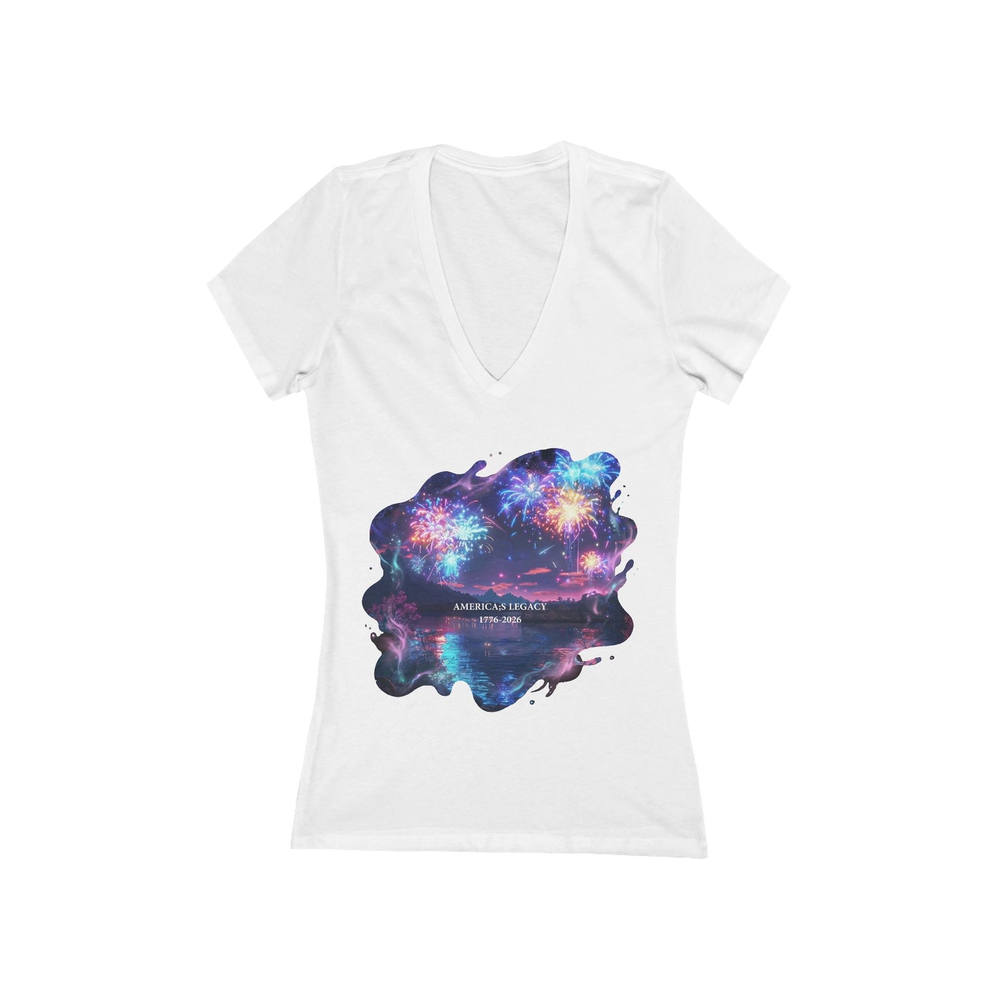 America's Legacy  Women's Deep V-neck Tee