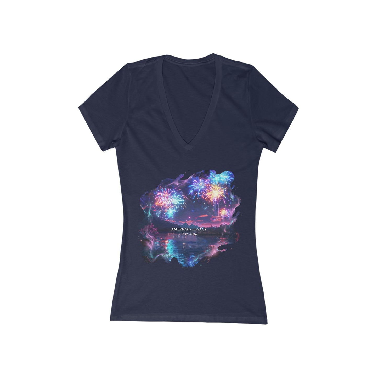 America's Legacy  Women's Deep V-neck Tee