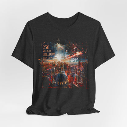 250 Years of Freedom 1776-2026 Independence Day USA Unisex Tee