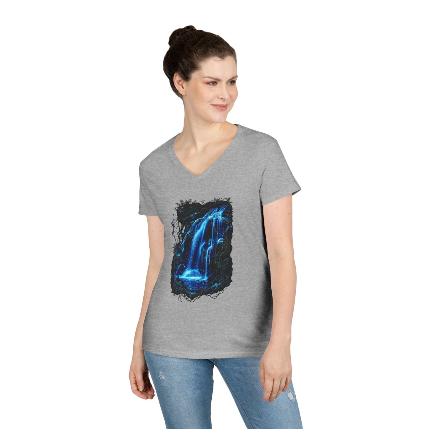 Fluid of Light Women's V-Neck Tee