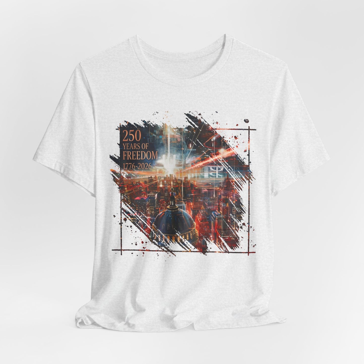 250 Years of Freedom 1776-2026 Independence Day USA Unisex Tee