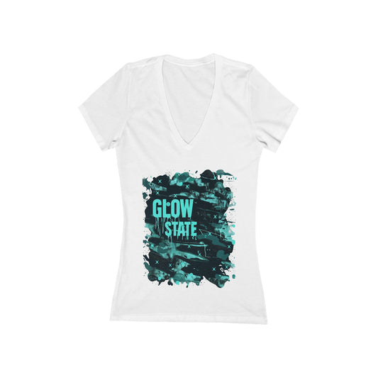 Glow State Women's Deep V-neck Tee