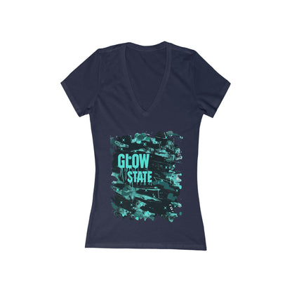 Glow State Women's Deep V-neck Tee
