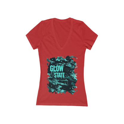 Glow State Women's Deep V-neck Tee
