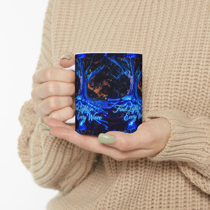 Find Light In Every Wave Ceramic Mug (11oz/15oz)