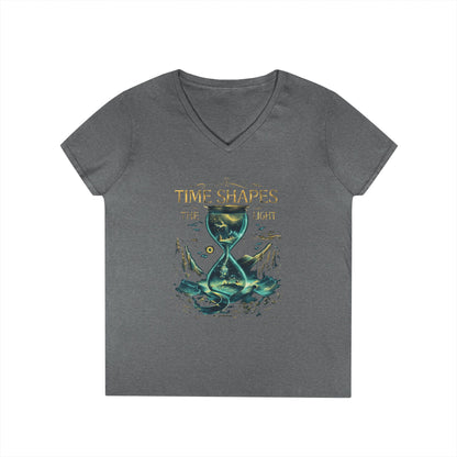 Time Shapes The Light Women's V-Neck Tee