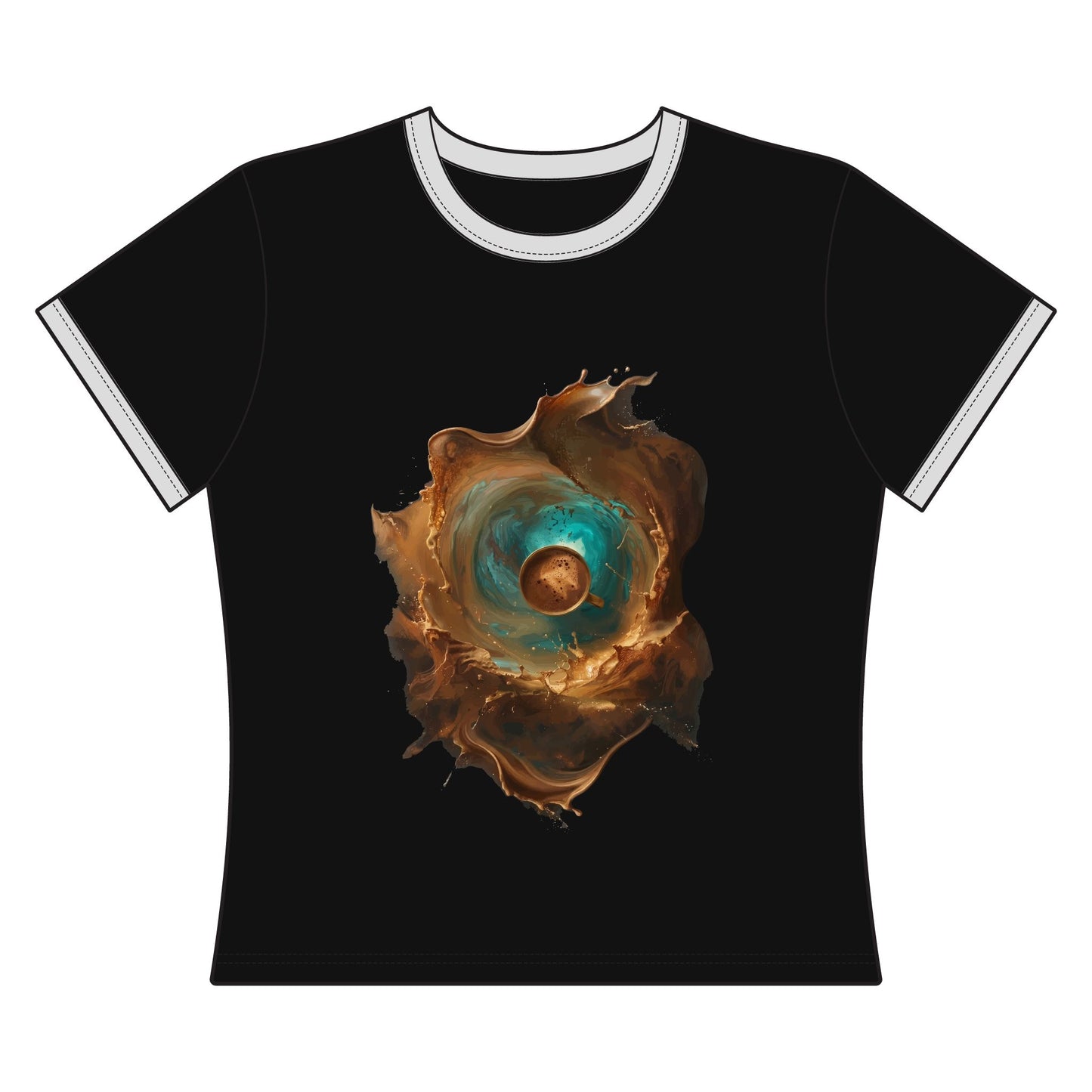 Rise And Glow Women's Ringer Tee