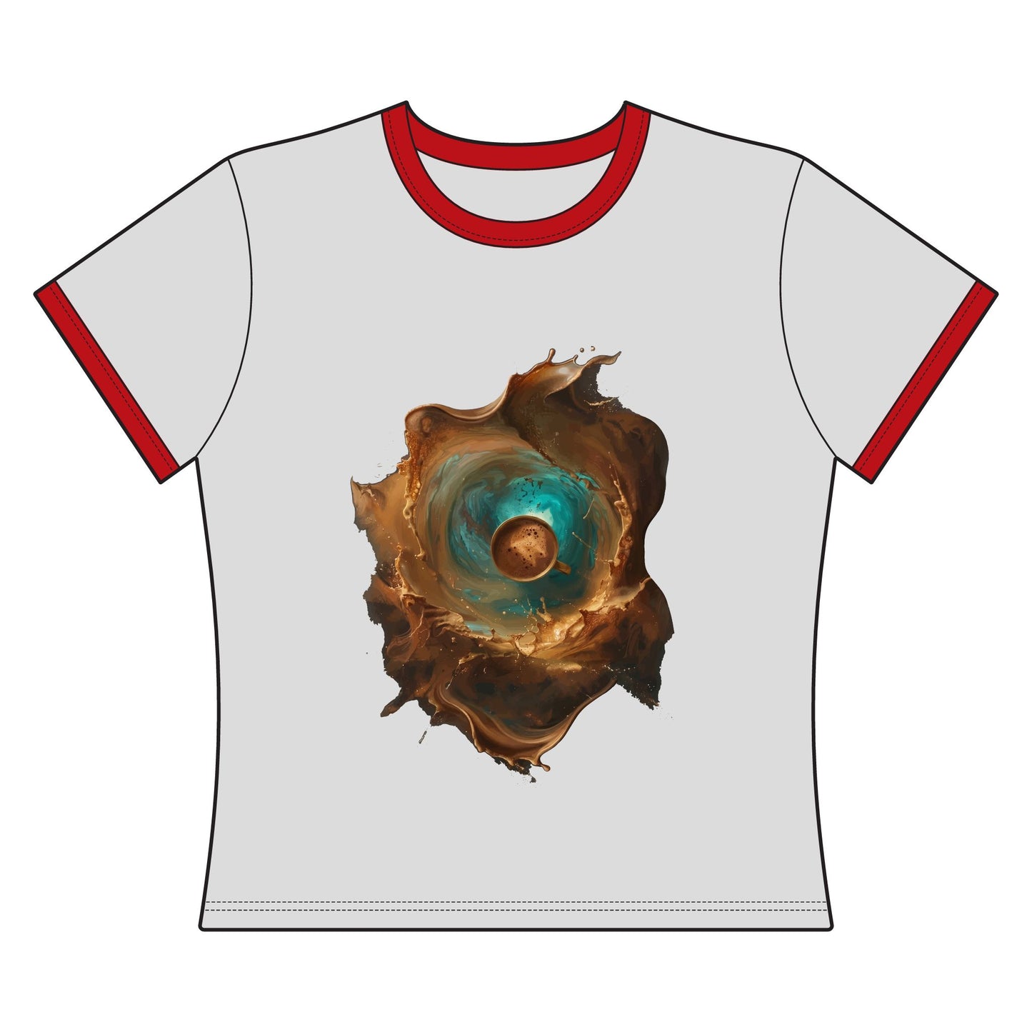 Rise And Glow Women's Ringer Tee