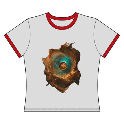 Rise And Glow Women's Ringer Tee