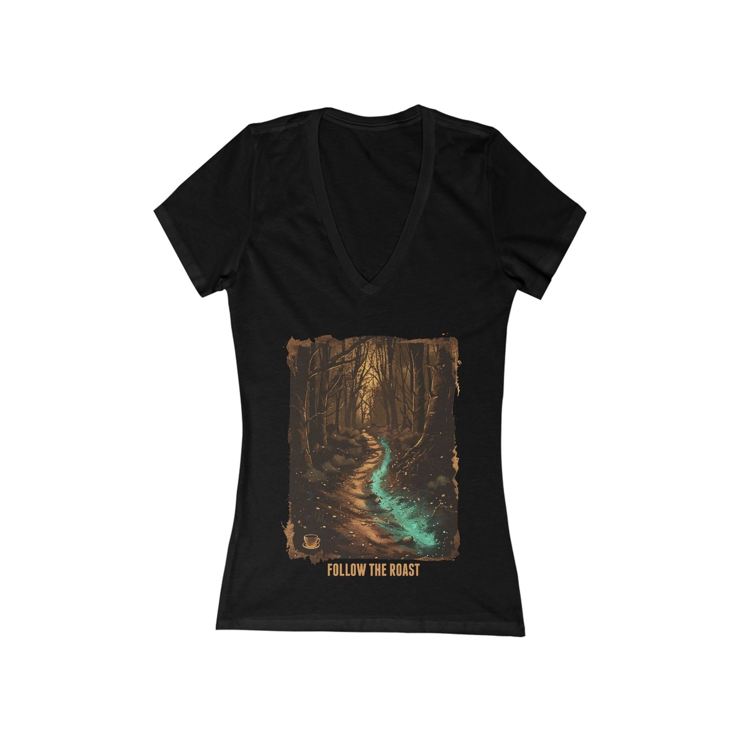 Follow The Roast Women's Deep V-neck Tee