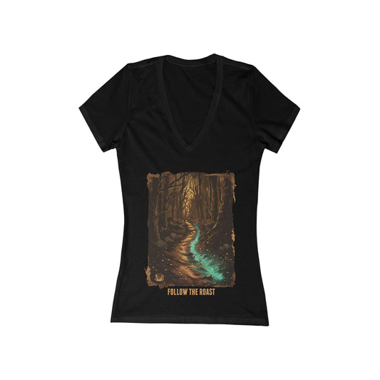 Follow The Roast Women's Deep V-neck Tee