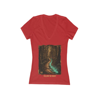 Follow The Roast Women's Deep V-neck Tee