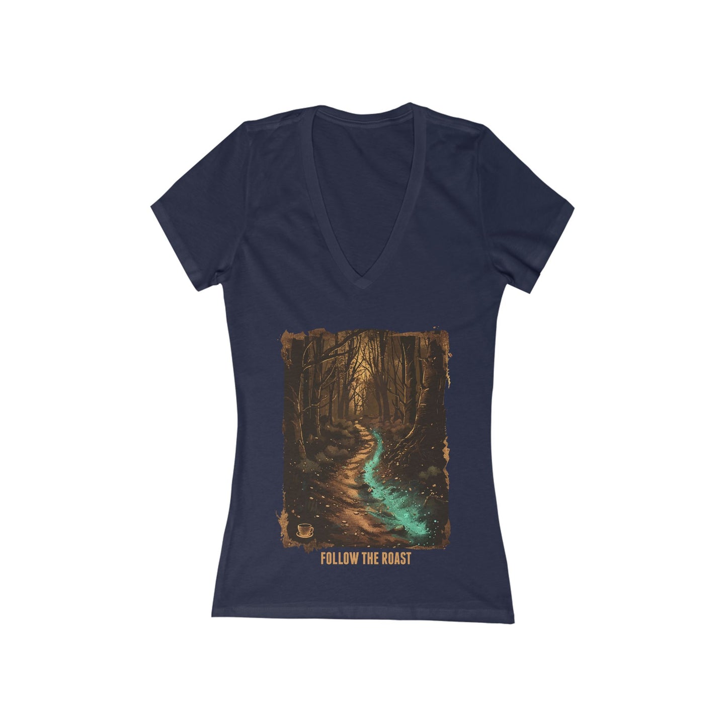 Follow The Roast Women's Deep V-neck Tee