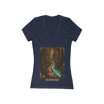 Follow The Roast Women's Deep V-neck Tee