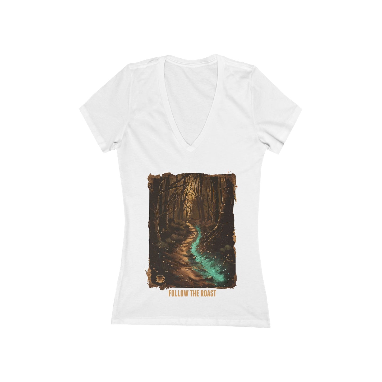 Follow The Roast Women's Deep V-neck Tee