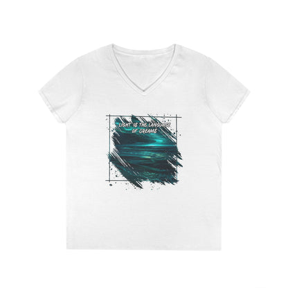 Light is The Language of Dreams Women's V-Neck Tee