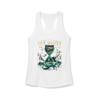Time Shapes The Light Women's Ideal Racerback Tank