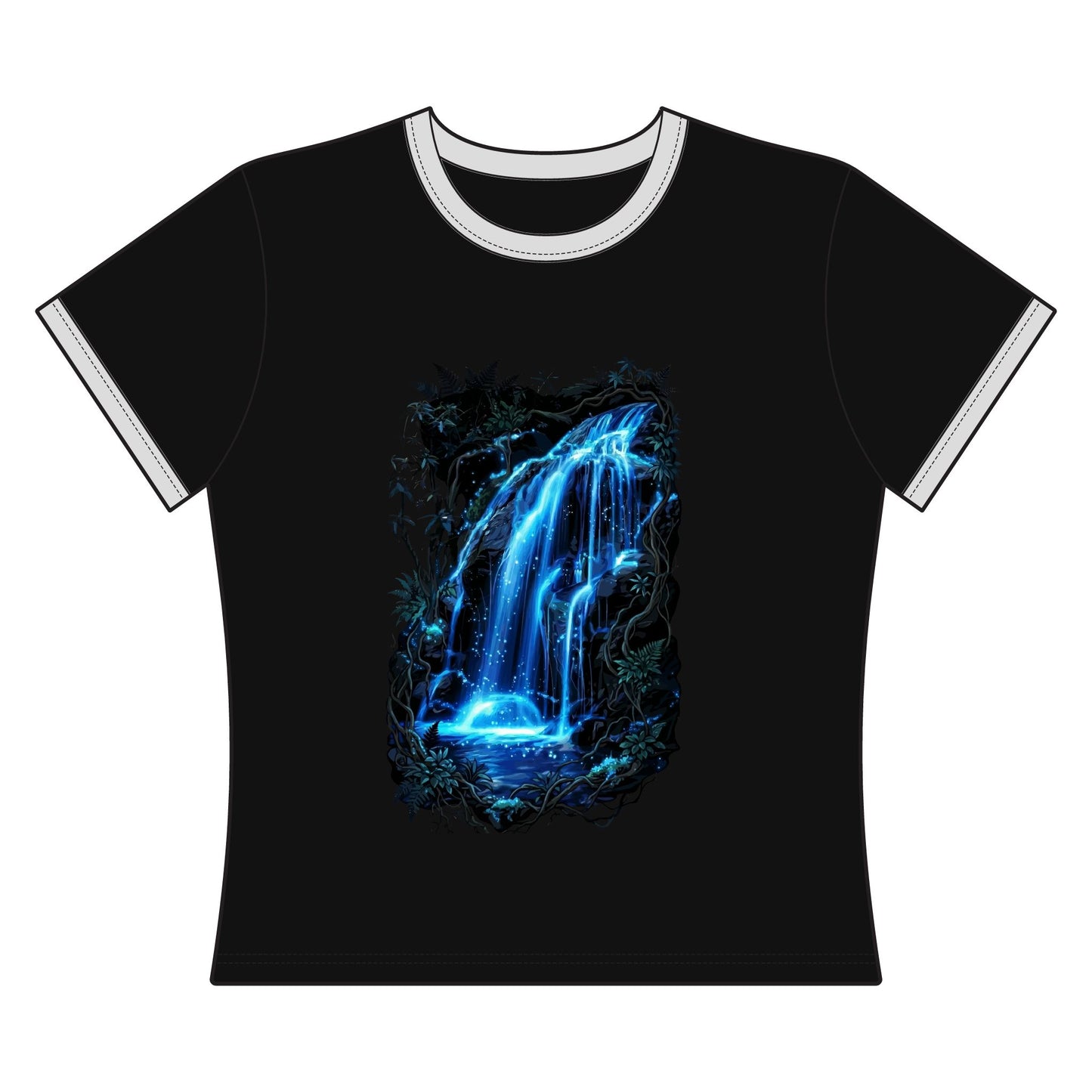 Fluid of Light Women's Ringer Tee