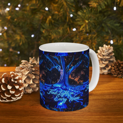 Find Light In Every Wave Ceramic Mug (11oz/15oz)