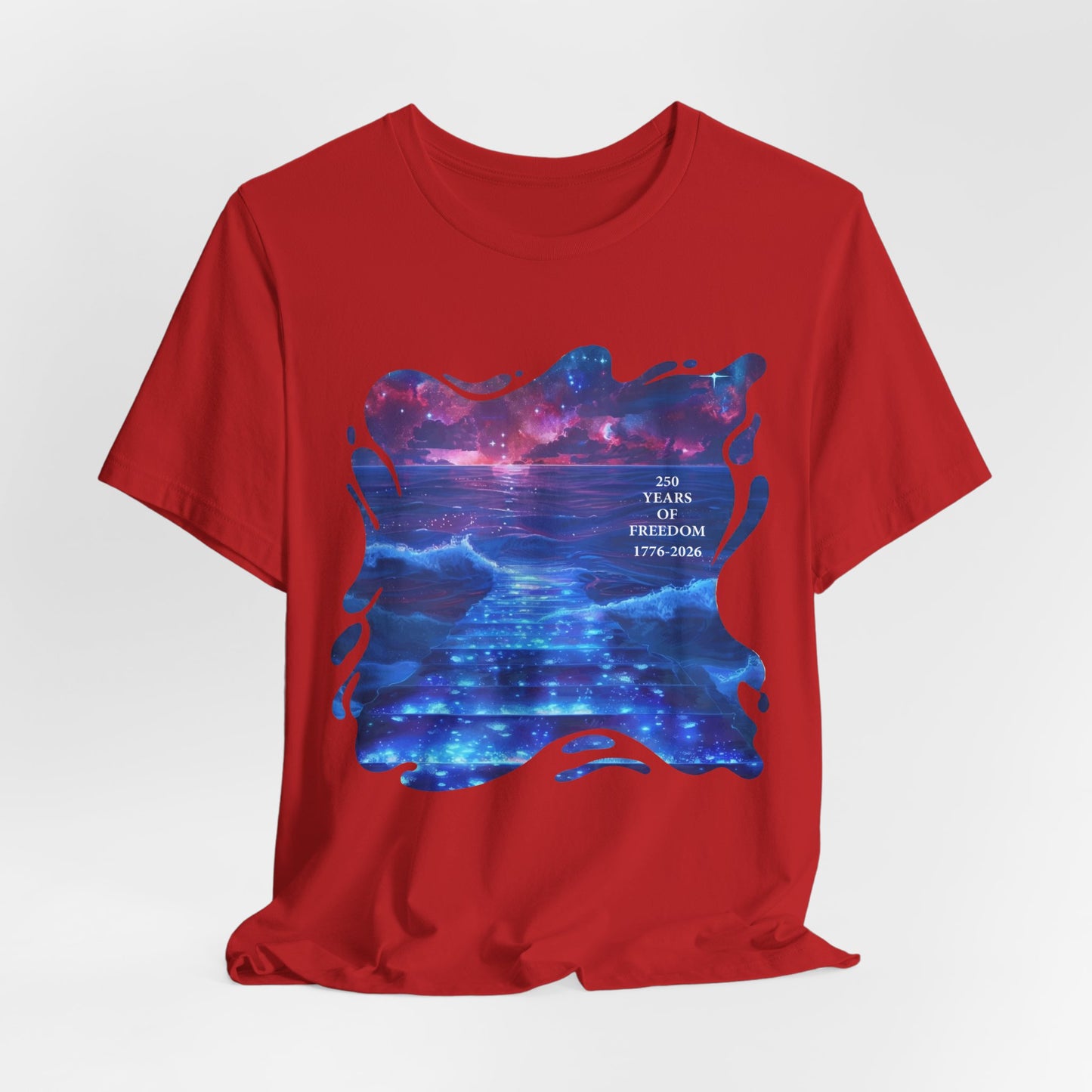 250 Years of Freedom 1776-2026 Independence Day USA Unisex Tee