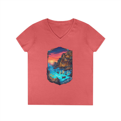 The Shining Bay Women's V-Neck Tee