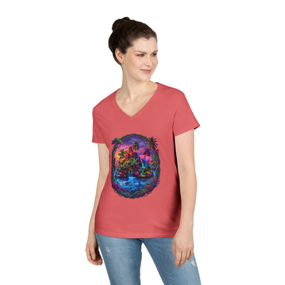 The Lightening Lake Women's V-Neck Tee
