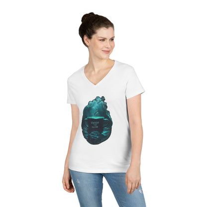 Enter The Glow Women's V-Neck Tee