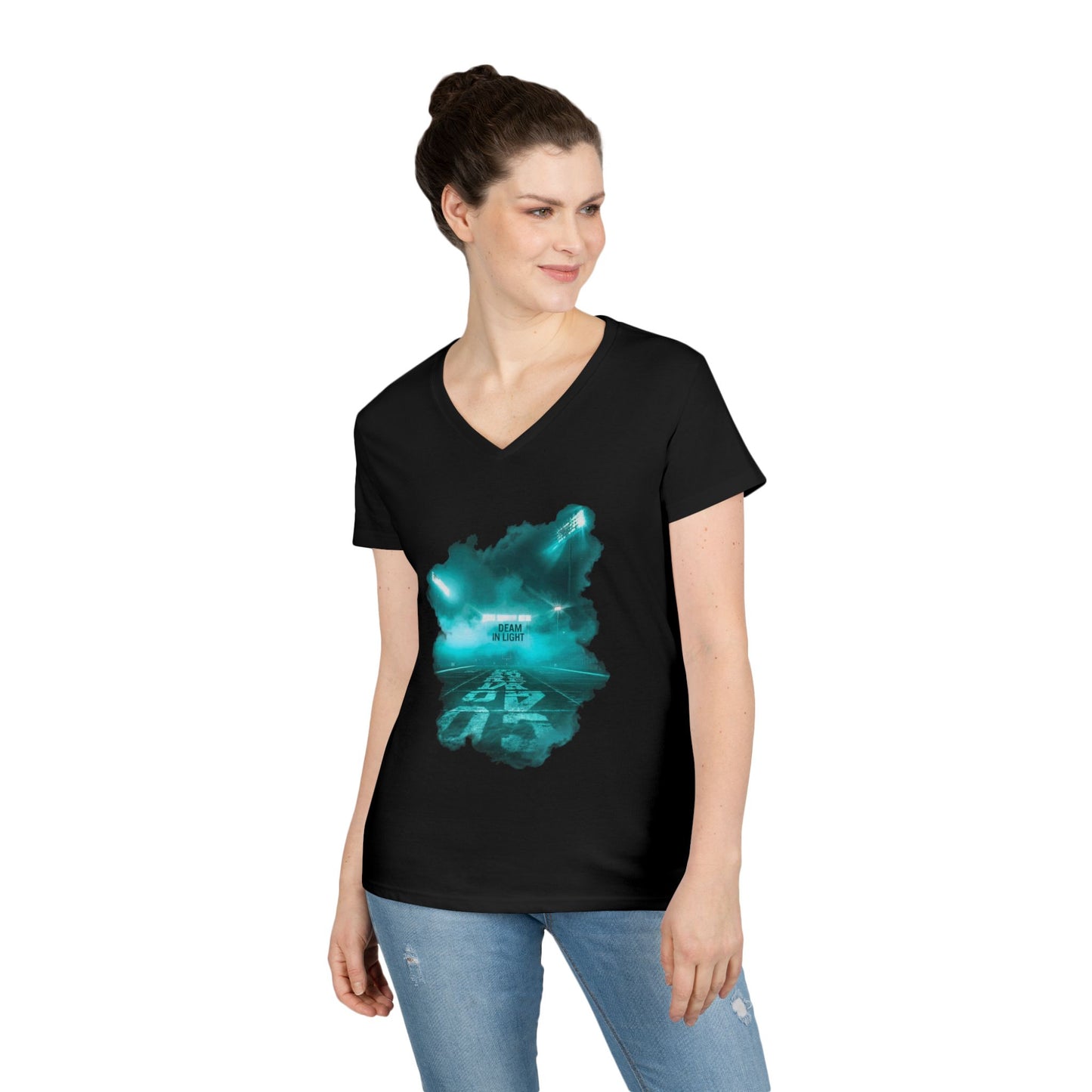 Dream In Light Women's V-Neck Tee