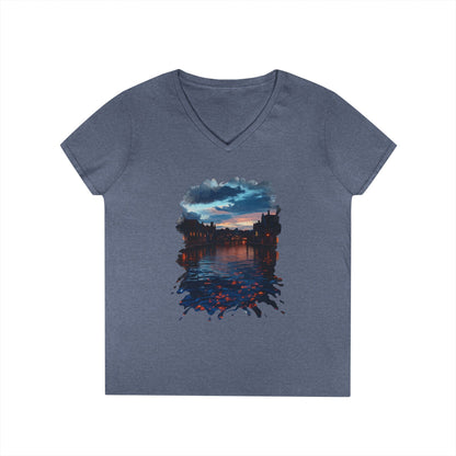 The Lightening Aura Women's V-Neck Tee