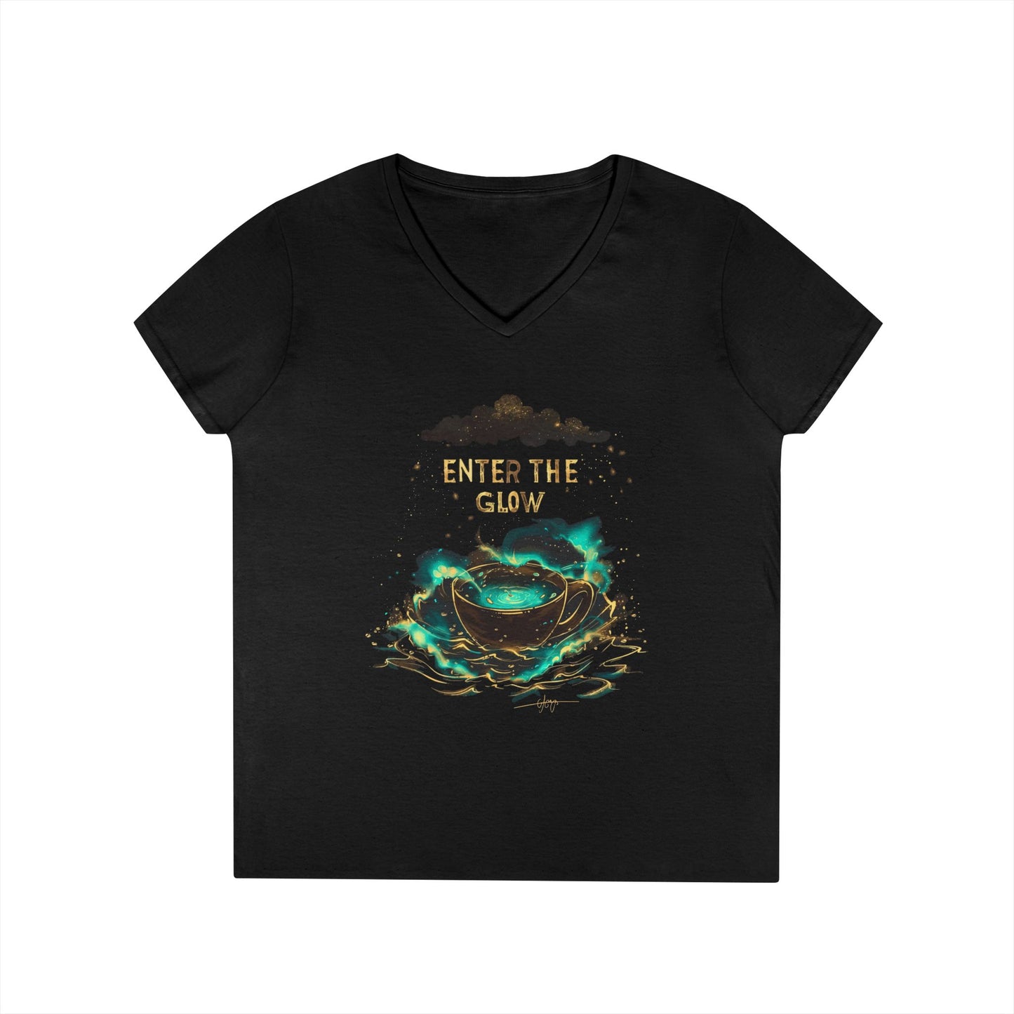 Enter The Glow Women's V-Neck Tee