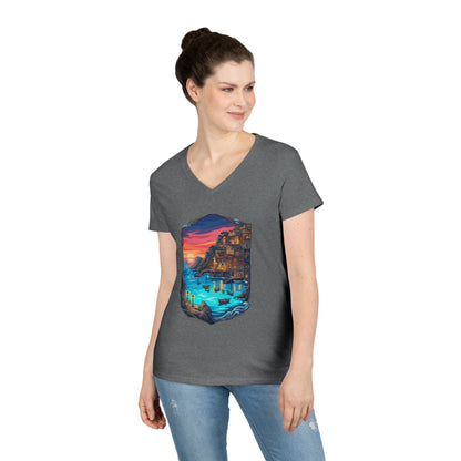 The Shining Bay Women's V-Neck Tee