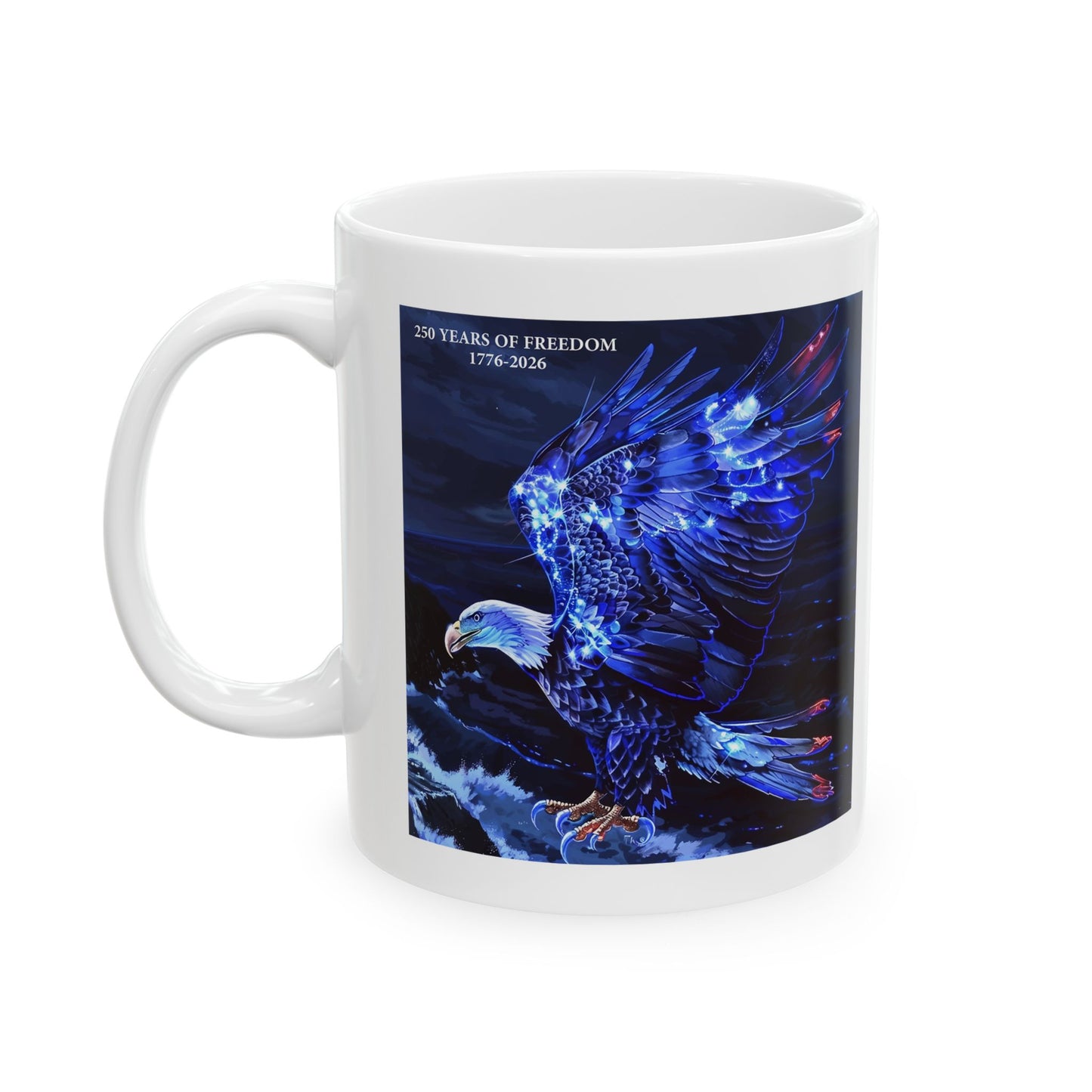 250 Years of Freedom 1776-2026 Independence Day USA Ceramic Mug (11oz/15oz)