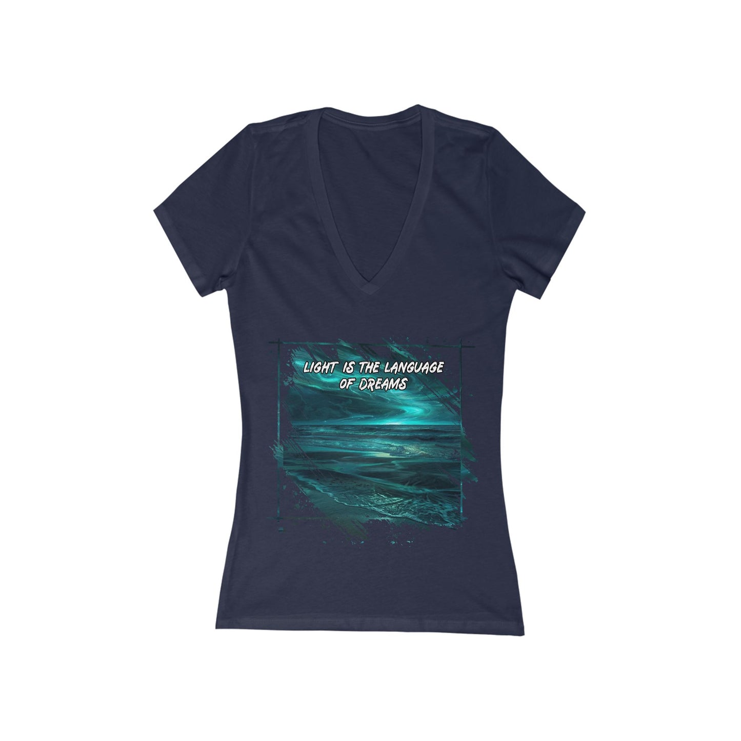 Light is The Language of Dreams Women's Deep V-neck Tee