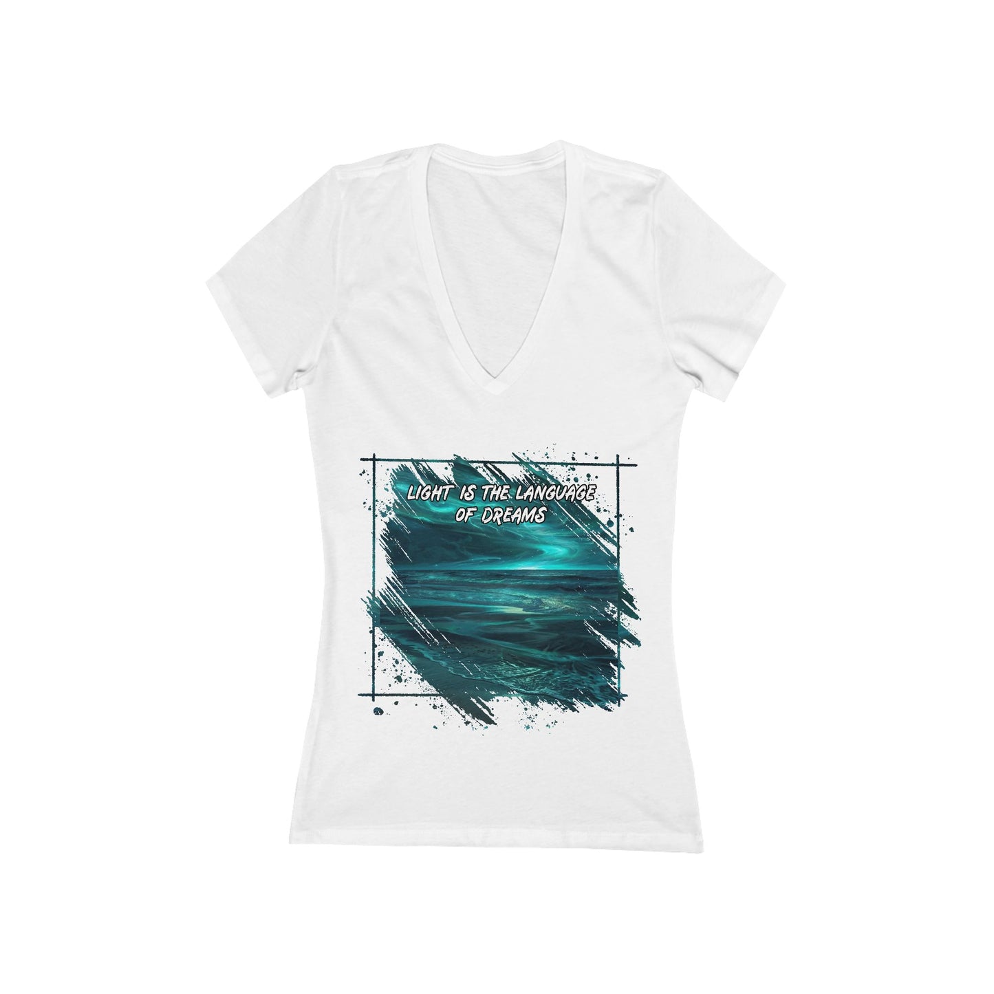 Light is The Language of Dreams Women's Deep V-neck Tee