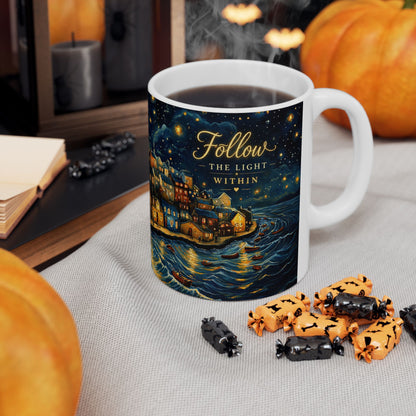 Follow The Light Within Ceramic Mug (11oz/15oz)