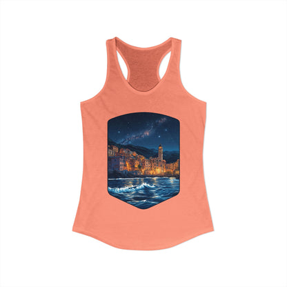 The Lightening City At The Coast Women's Ideal Racerback Tank