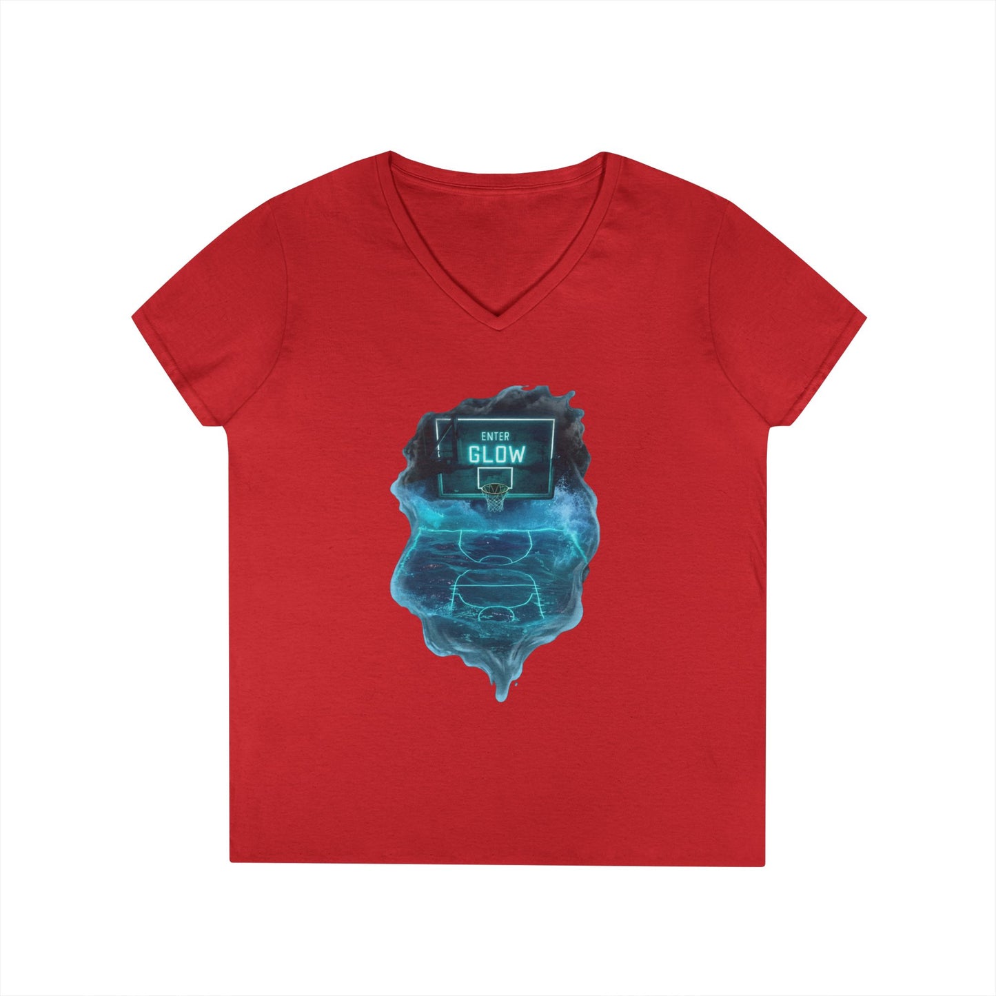 Enter The Glow Women's V-Neck Tee